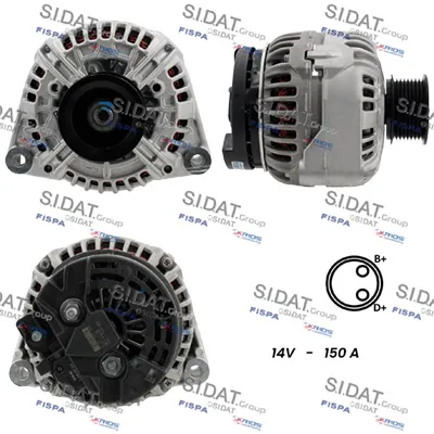 Alternador SIDAT A12BH1255