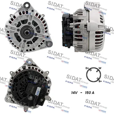 Alternador SIDAT A12BH1365