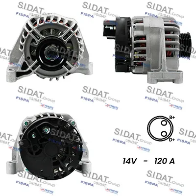 Alternador Alfa Romeo MITO · Chrysler YPSILON · Fiat GRANDE PUNTO