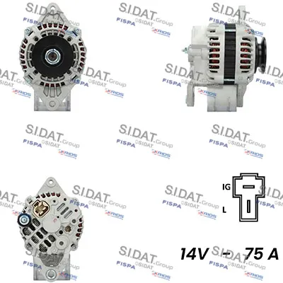 Alternador SIDAT A12MH0222A2