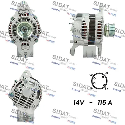 Alternador SIDAT A12MH0322A2