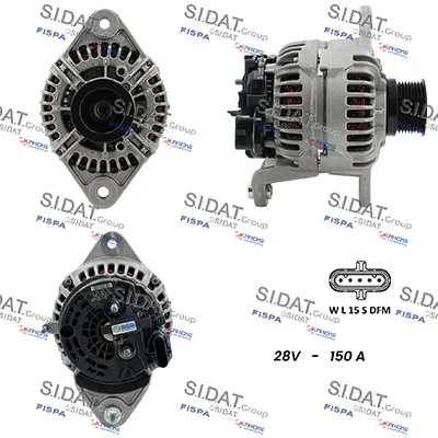 Alternador SIDAT A24BH0008