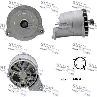 Alternador SIDAT A24BH0033A2