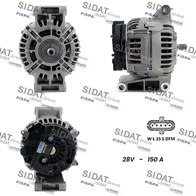 Alternador SIDAT A24BH0050