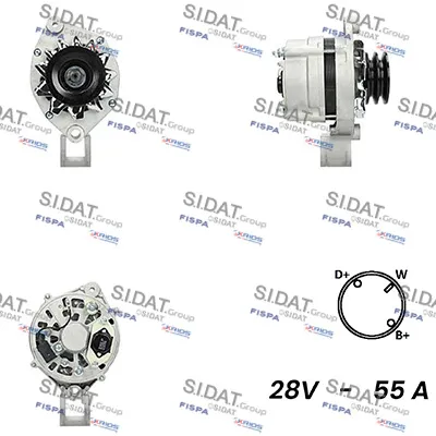 Alternador SIDAT A24BH0076A2
