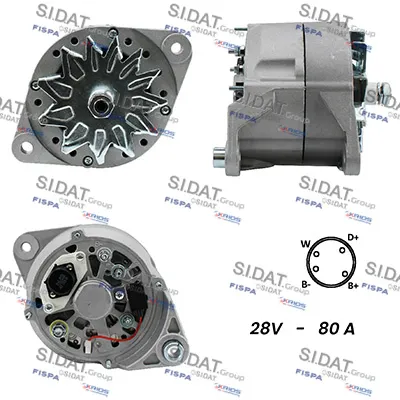 Alternador SIDAT A24BH0078A2