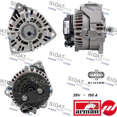 Alternador SIDAT A24BH0138AS