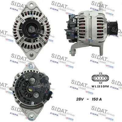 Alternador SIDAT A24BH0148