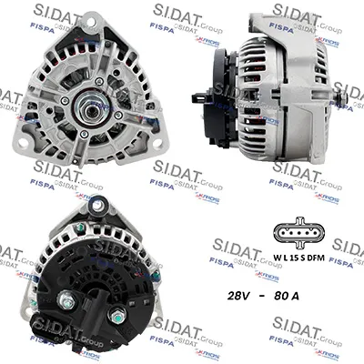 Alternador SIDAT A24BH0161A2
