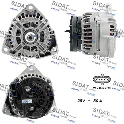 Alternador SIDAT A24BH0162