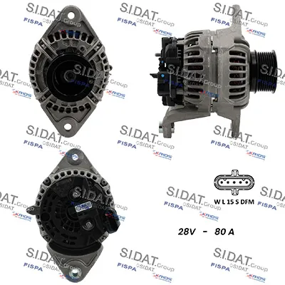 Alternador SIDAT A24BH0180