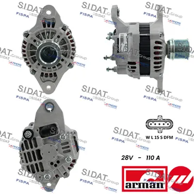 Alternador SIDAT A24MH0127AS