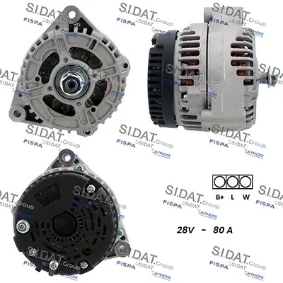 Alternador SIDAT A24ML0125A2