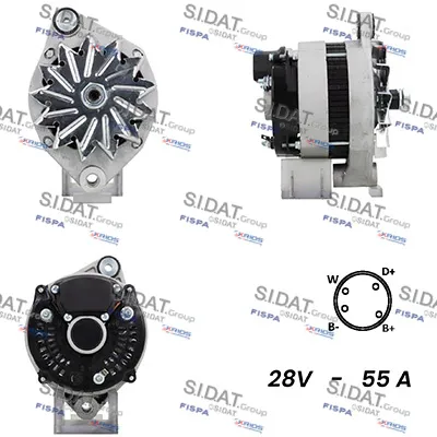 Alternador SIDAT A24VA0079A2