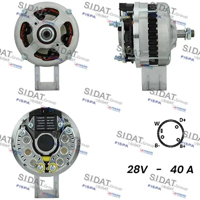 Alternador SIDAT A24VA0123A2