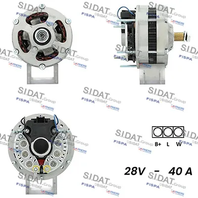 Alternador SIDAT A24VA0124A2