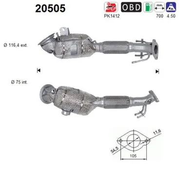 Catalizador Ford C-MAX II · Ford GRAND C-MAX