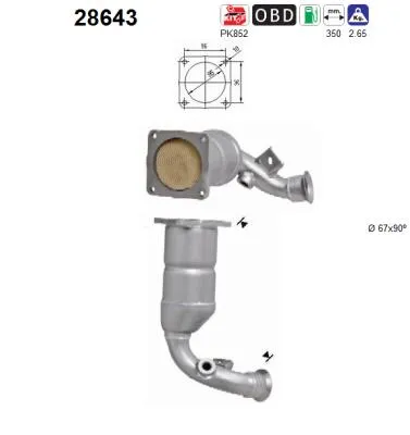 Catalizador Peugeot 206 SW · Peugeot 206 Hatchback · Peugeot 307 Break
