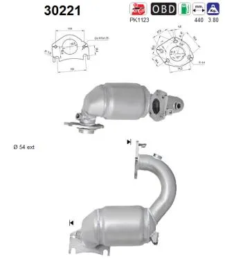 Catalizador Renault WIND · Renault TWINGO II · Renault MODUS / GRAND MODUS
