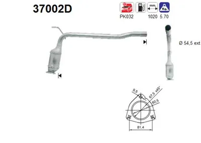 Catalizador Vw TRANSPORTER T4 Bus · Vw TRANSPORTER T4 Van · Vw TRANSPORTER T4 Platform/Chassis (70E, 70L, 70M, 7DE, 7DL, 7D