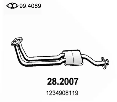 Presilenciador Mercedes-Benz 123 T-Model · Mercedes-Benz 123 Saloon