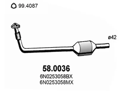 Catalizador Seat AROSA · Vw POLO III · Vw POLO III CLASSIC