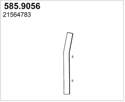 Tubo de escape ASSO 585.9056