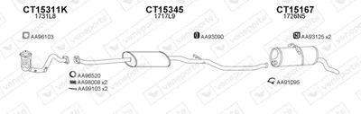 Sistema de gases de escape Citroën BERLINGO / BERLINGO FIRST Box Body/MPV · Citroën BERLINGO / BERLINGO FIRST MPV