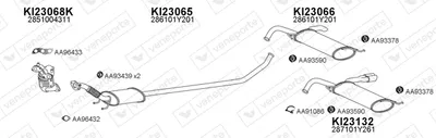 Sistema de gases de escape Kia PICANTO II