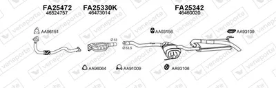 Sistema de gases de escape Fiat MAREA Weekend