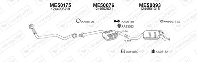 Sistema de gases de escape Mercedes-Benz 124 Saloon · Mercedes-Benz E-CLASS