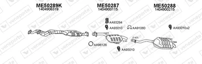 Sistema de gases de escape Mercedes-Benz S-CLASS
