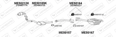 Sistema de gases de escape Mercedes-Benz C-CLASS · Mercedes-Benz C-CLASS T-Model