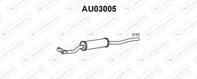 Presilenciador Audi 80 B1 Saloon · Audi 80 B2 Saloon · Audi COUPE B2