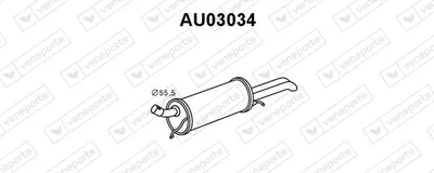 Silenciador posterior Audi A4 B5 · Audi A4 B5 Avant