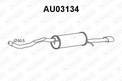 Silenciador posterior Audi A4 B5 · Audi A4 B5 Avant · Audi A4 B6