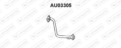 Tubo de escape Audi 80 B4 Saloon · Audi 80 B4 Avant