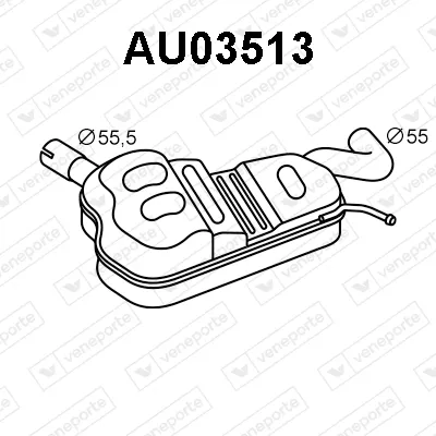 silenciador del medio Audi A3 · Audi A3 Sportback · Audi A3 Limousine