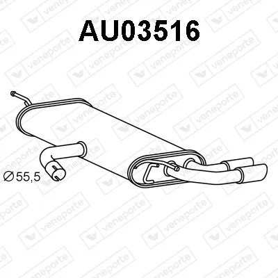 Silenciador posterior Audi A3 Sportback