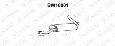 Silenciador posterior Bmw 1502-2002