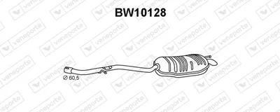 Silenciador posterior Bmw 3 Compact