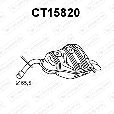 Silenciador posterior Citroën C5 III · Citroën C5 III Break · Peugeot 407