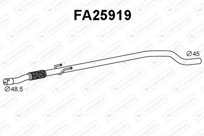 Tubo de escape Fiat GRANDE PUNTO · Fiat PUNTO EVO · Fiat PUNTO Hatchback Van