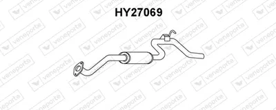 Silenciador posterior Hyundai H100 Bus · Hyundai H100 Van