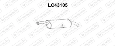 Silenciador posterior Lancia KAPPA · Lancia KAPPA SW · Lancia KAPPA Coupe