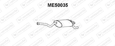Silenciador posterior Mercedes-Benz 190