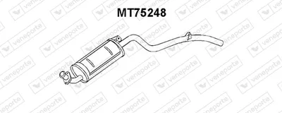 Silenciador posterior Mitsubishi PAJERO I Canvas Top