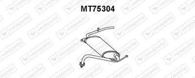 Silenciador posterior Mitsubishi COLT III