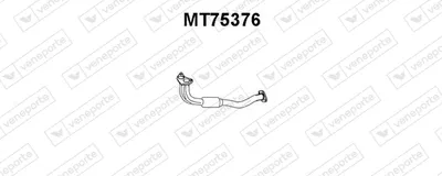 Tubo de escape VENEPORTE MT75376