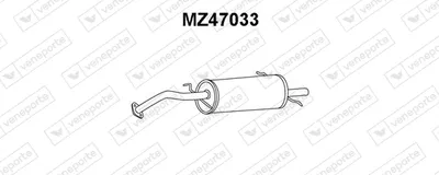 Silenciador posterior Mazda MX-3 · Mazda 323 C IV